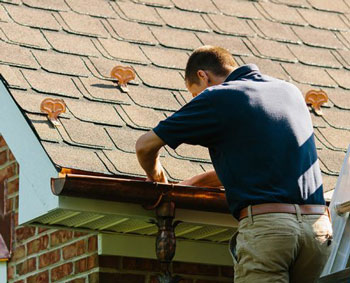 gutter cleaning from a professional roofing company