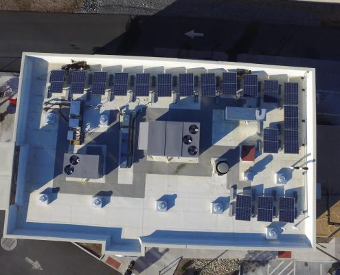 commercial roof from Valley Roofing & Exteriors