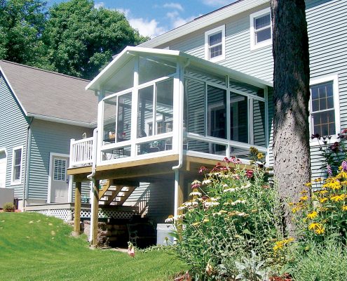 sunroom addition on porch