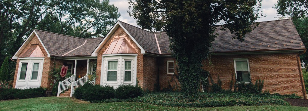 copper roofing accents
