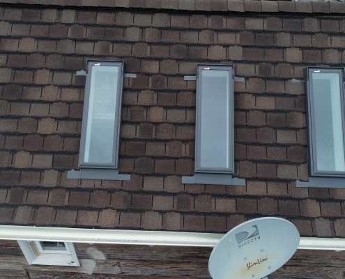 skylights on shingle roofing