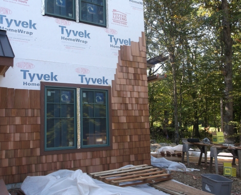 wood shingle siding