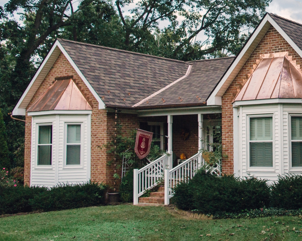 house with asphalt roof
